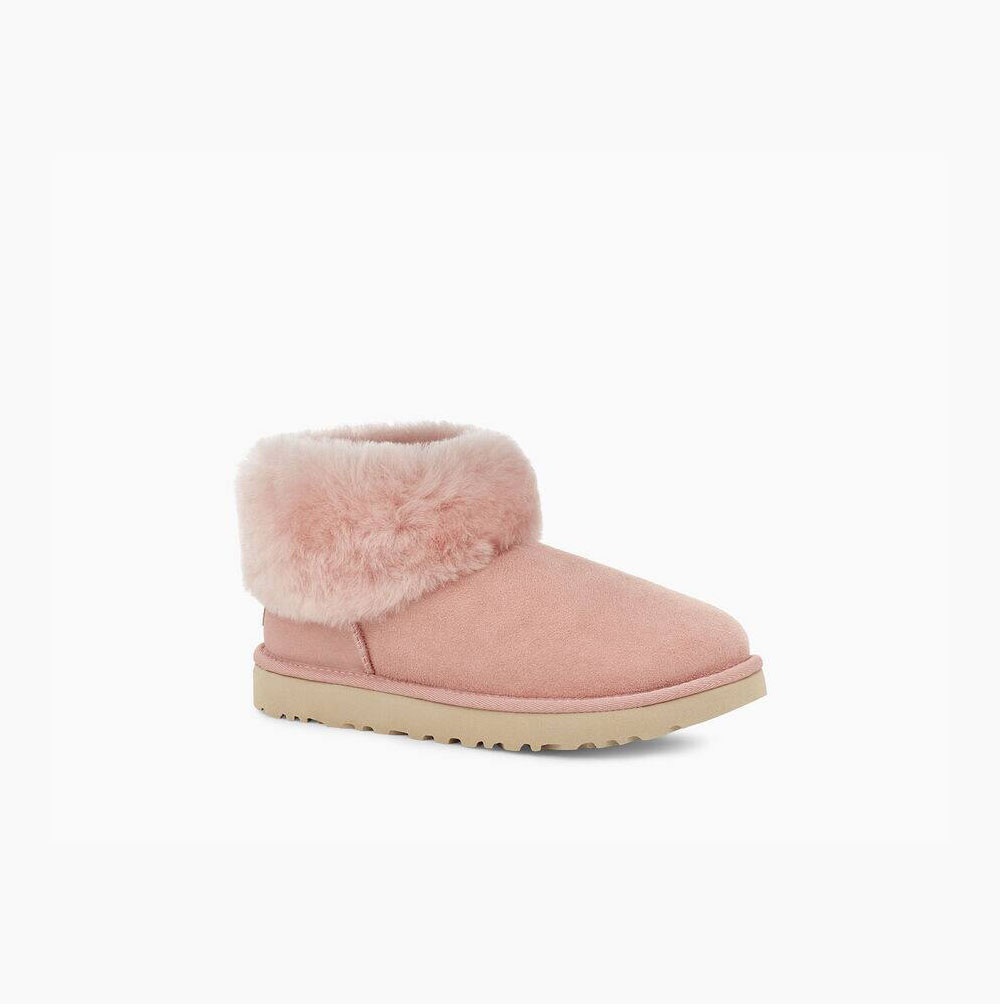 UGG Classic Mini Fluff Orange Boots for Women (BOTR12069)